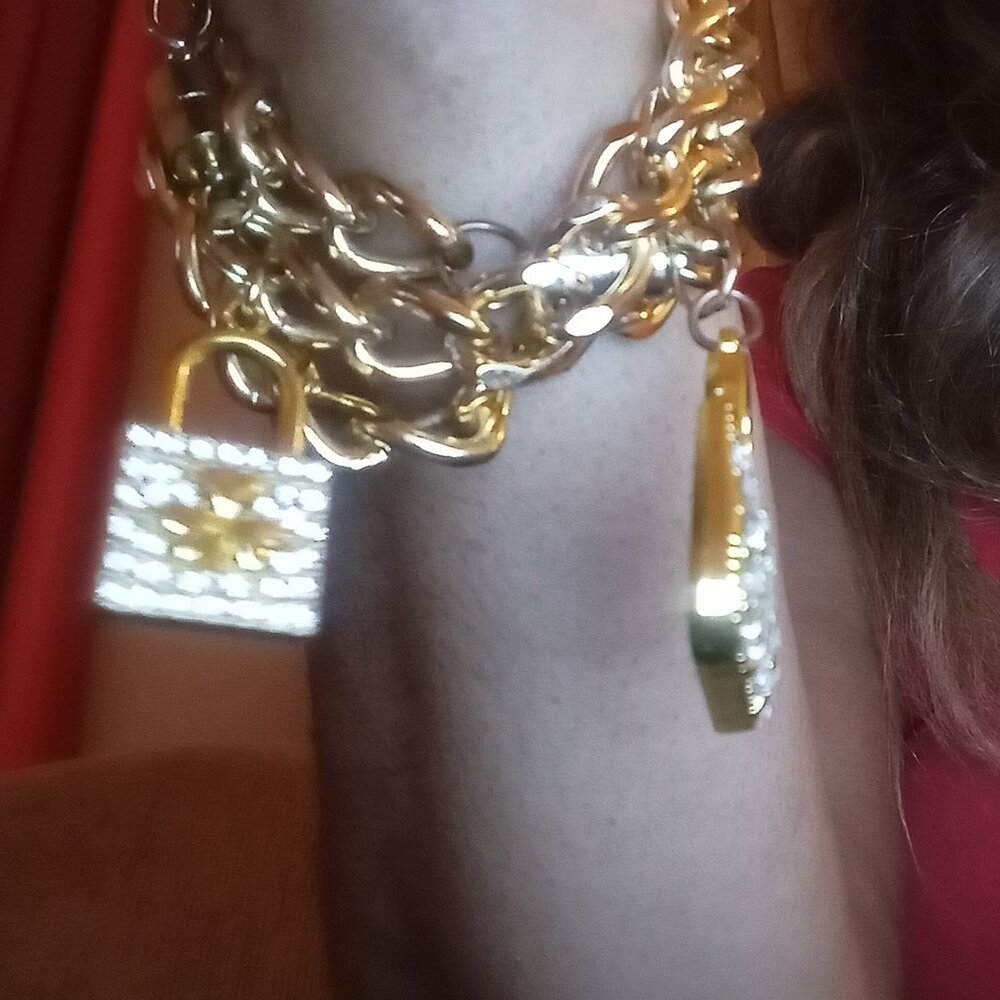 Gold Bracelet with Fashion Charm